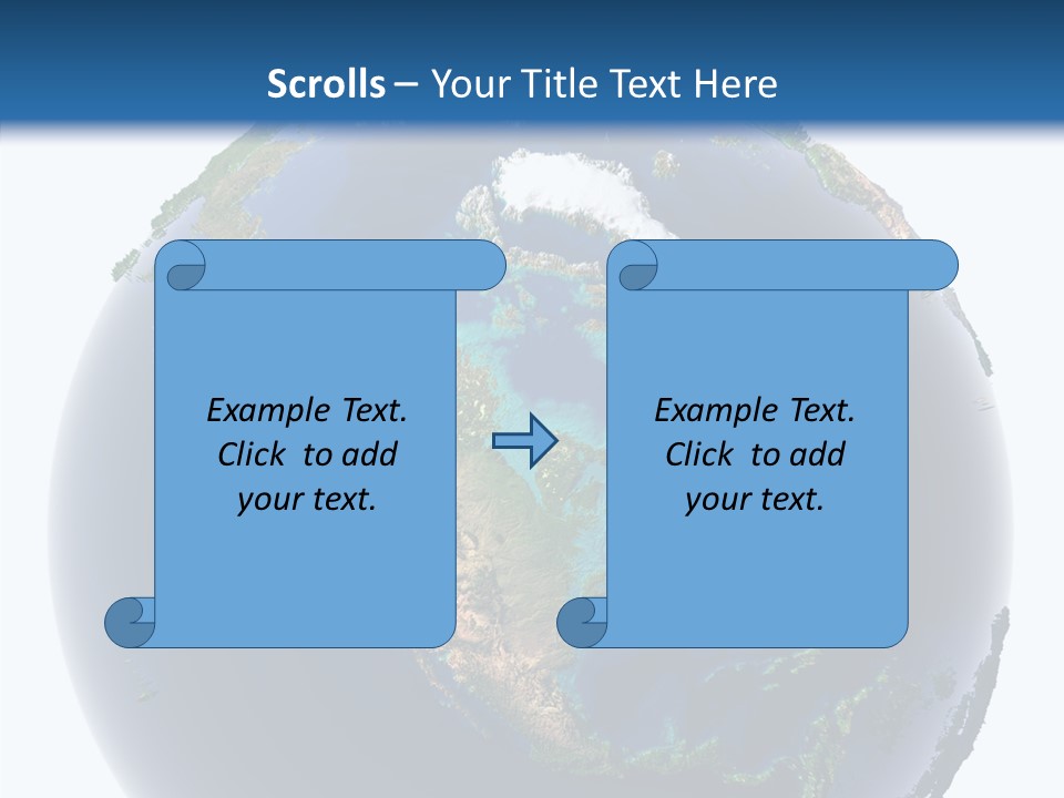 A Picture Of The Earth With A White Background PowerPoint Template