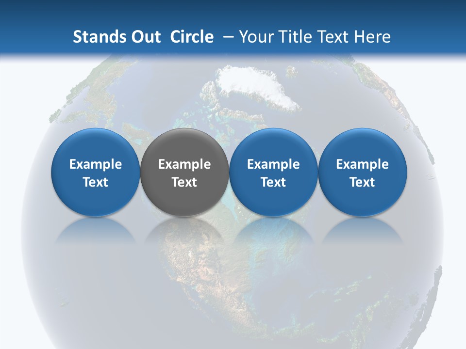 A Picture Of The Earth With A White Background PowerPoint Template