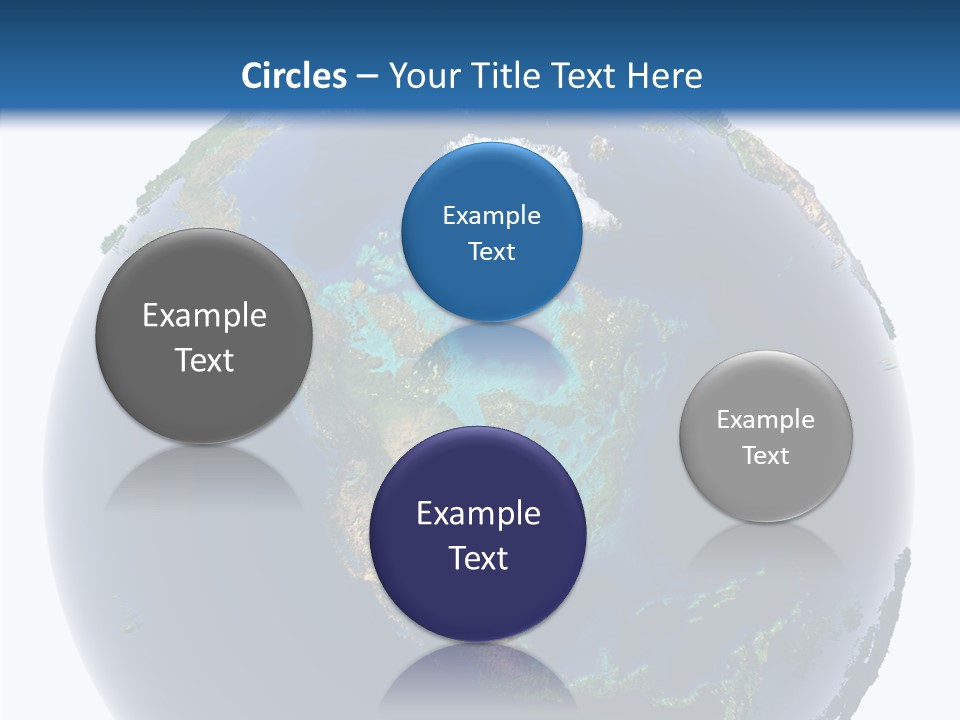 A Picture Of The Earth With A White Background PowerPoint Template