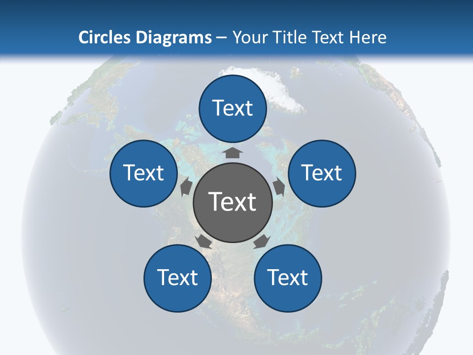 A Picture Of The Earth With A White Background PowerPoint Template
