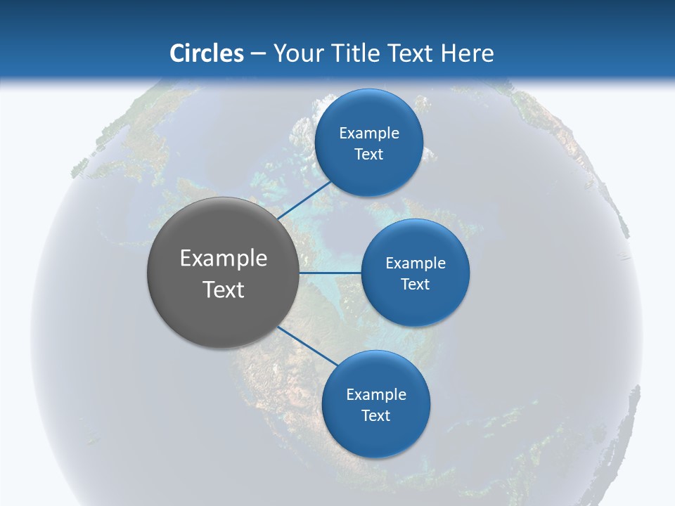 A Picture Of The Earth With A White Background PowerPoint Template