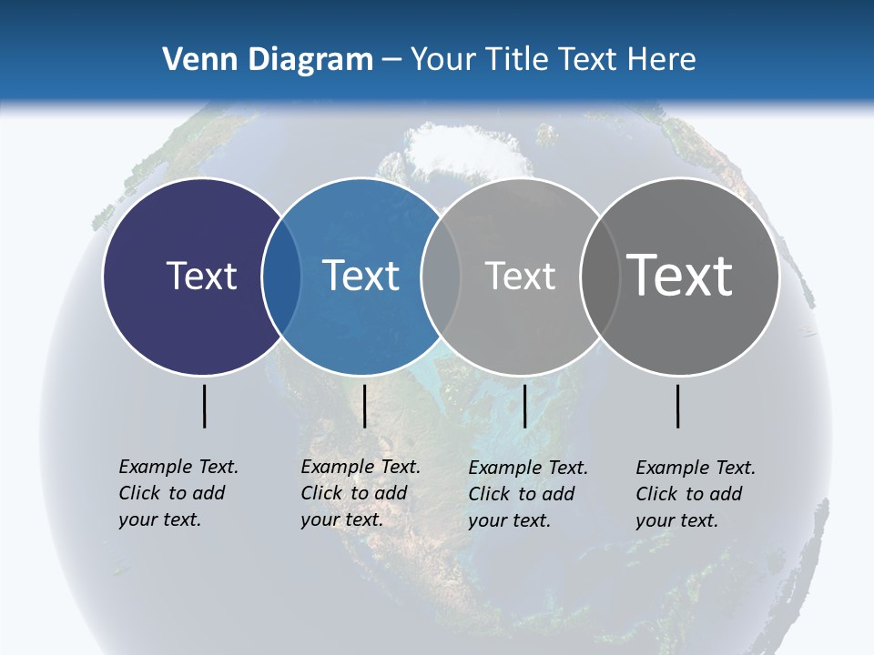 A Picture Of The Earth With A White Background PowerPoint Template