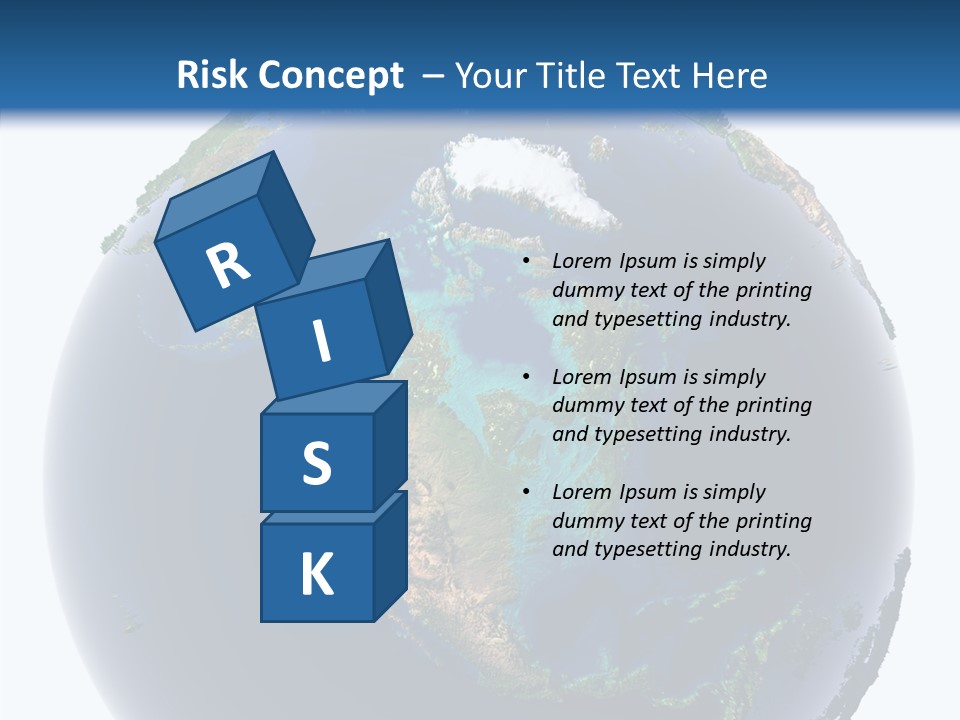 A Picture Of The Earth With A White Background PowerPoint Template