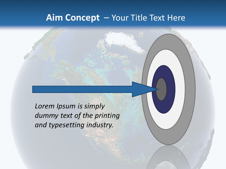 A Picture Of The Earth With A White Background PowerPoint Template