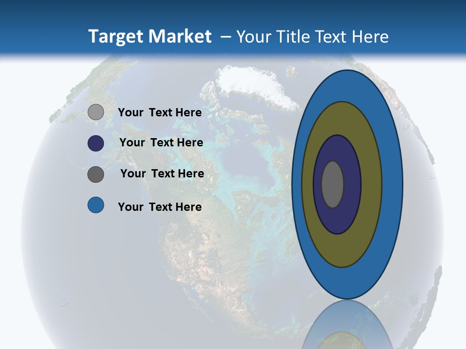 A Picture Of The Earth With A White Background PowerPoint Template