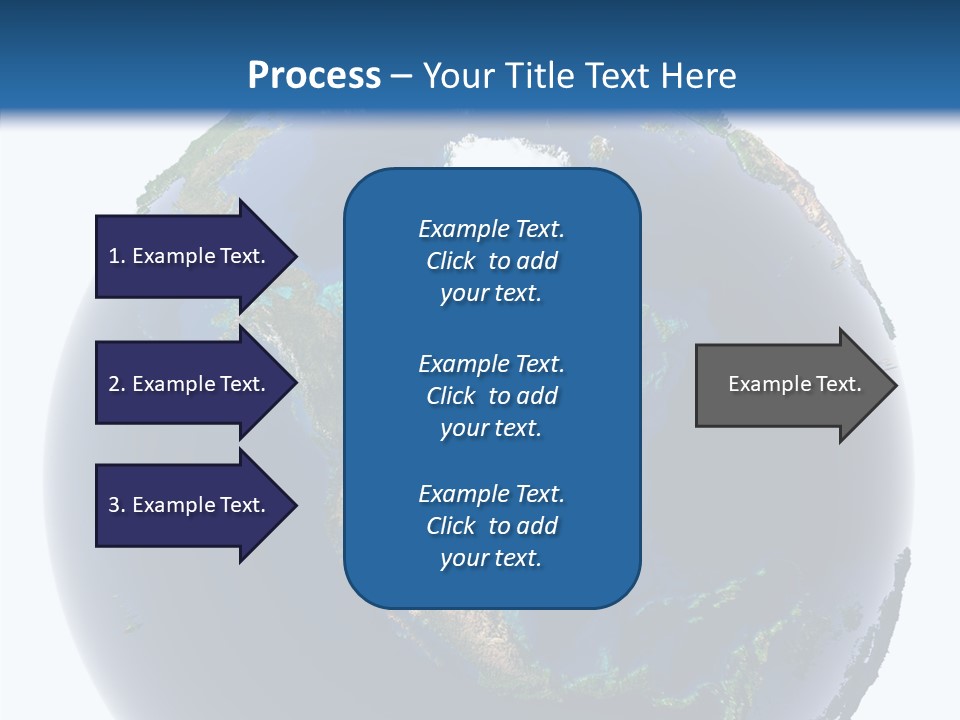 A Picture Of The Earth With A White Background PowerPoint Template