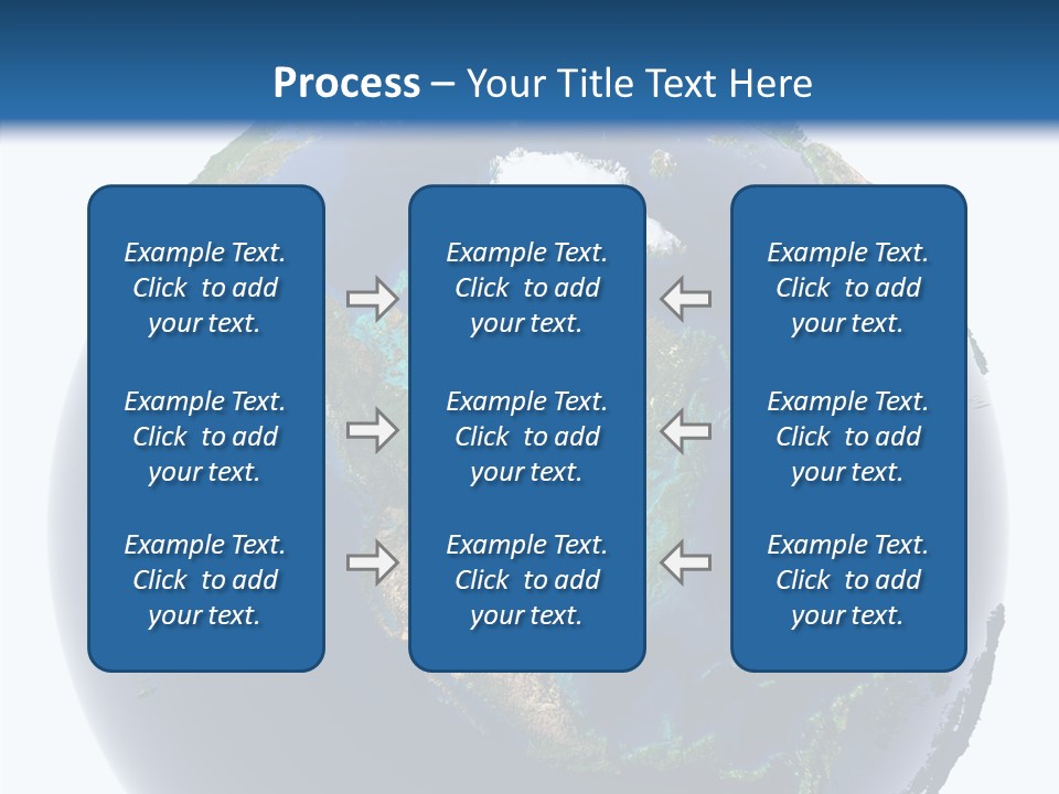 A Picture Of The Earth With A White Background PowerPoint Template