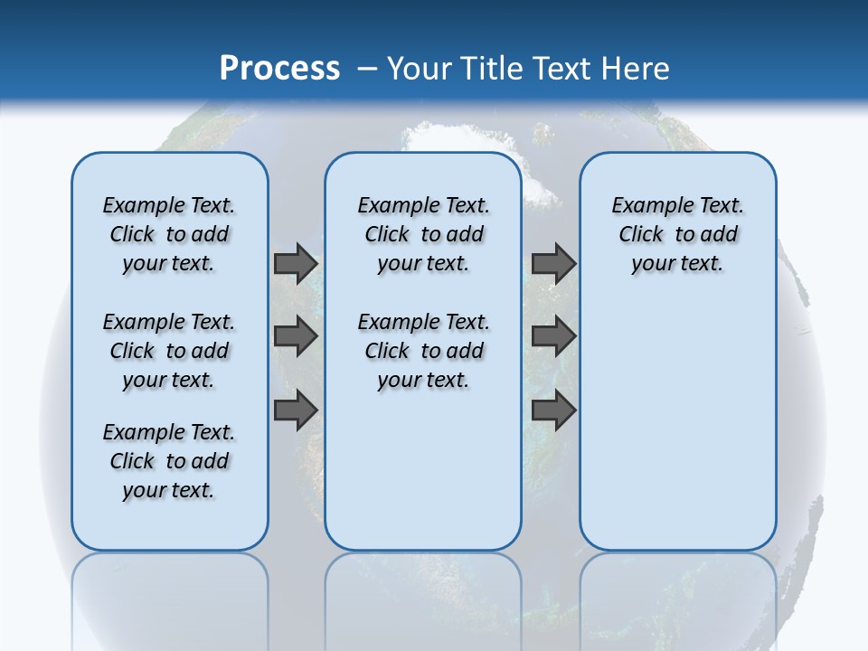A Picture Of The Earth With A White Background PowerPoint Template