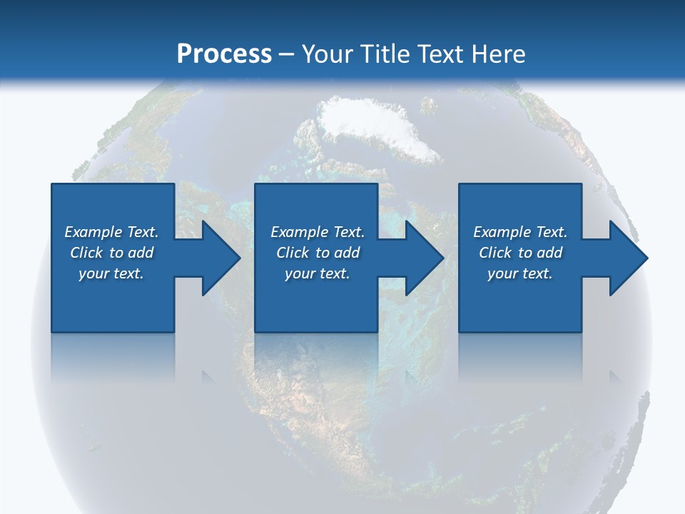 A Picture Of The Earth With A White Background PowerPoint Template