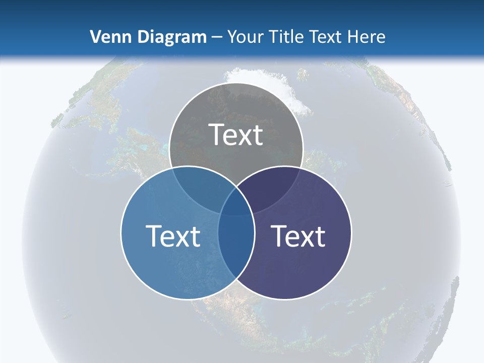 A Picture Of The Earth With A White Background PowerPoint Template