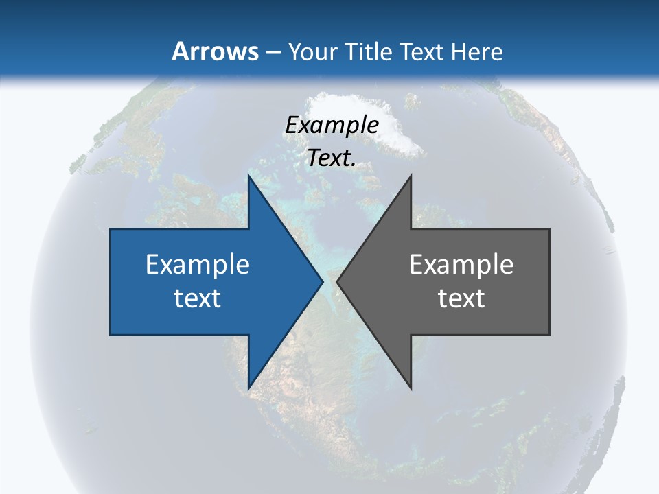 A Picture Of The Earth With A White Background PowerPoint Template