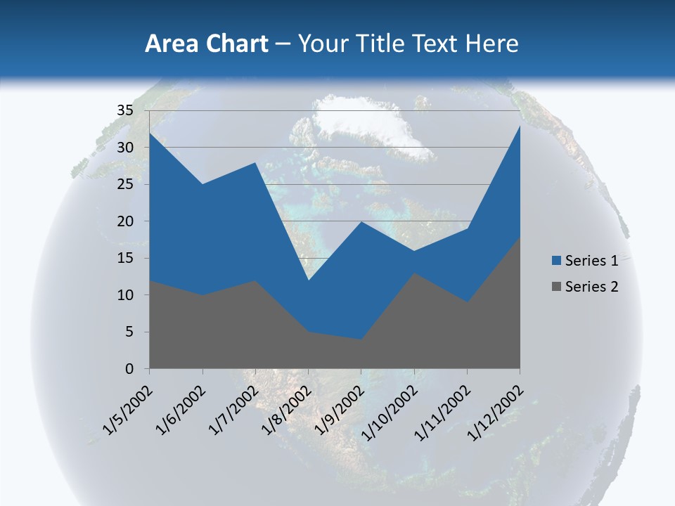 A Picture Of The Earth With A White Background PowerPoint Template