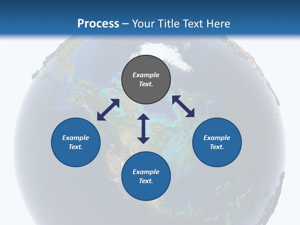 A Picture Of The Earth With A White Background PowerPoint Template