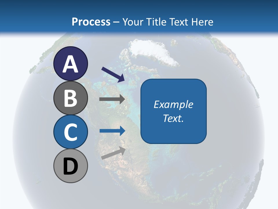 A Picture Of The Earth With A White Background PowerPoint Template
