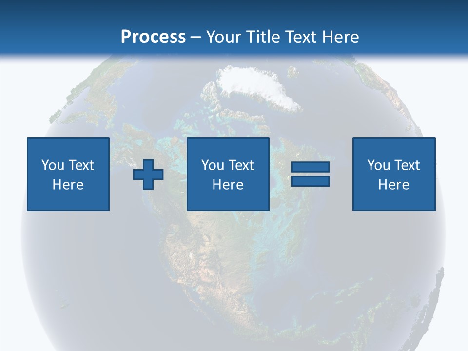 A Picture Of The Earth With A White Background PowerPoint Template