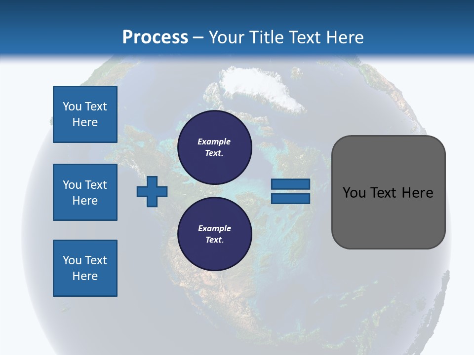 A Picture Of The Earth With A White Background PowerPoint Template