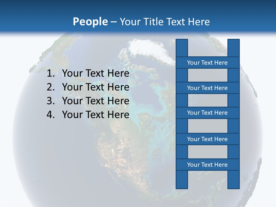A Picture Of The Earth With A White Background PowerPoint Template