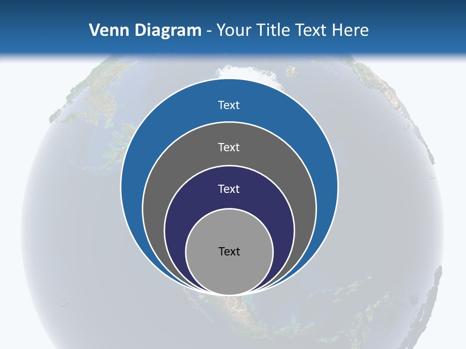 A Picture Of The Earth With A White Background PowerPoint Template