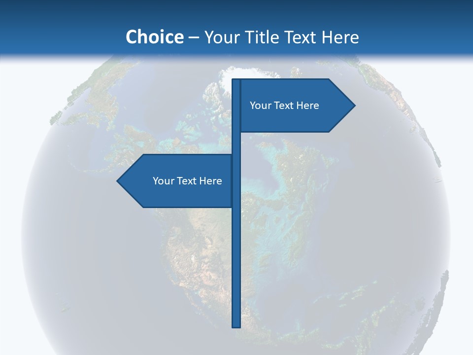 A Picture Of The Earth With A White Background PowerPoint Template