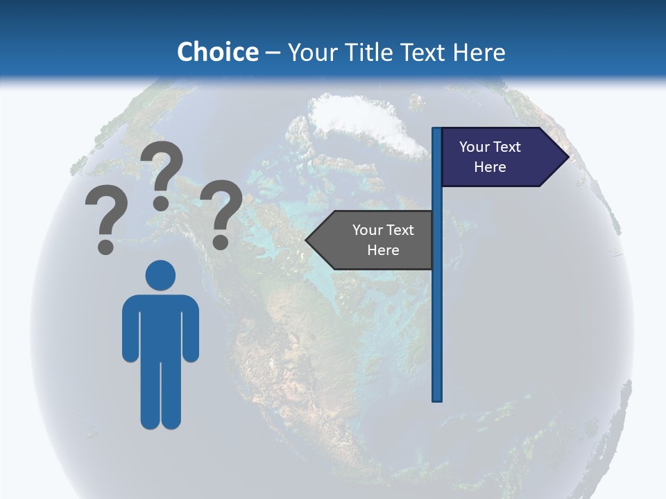 A Picture Of The Earth With A White Background PowerPoint Template