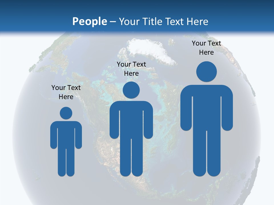 A Picture Of The Earth With A White Background PowerPoint Template