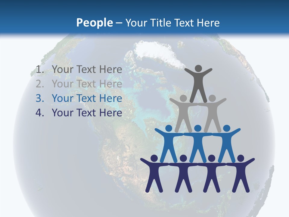 A Picture Of The Earth With A White Background PowerPoint Template