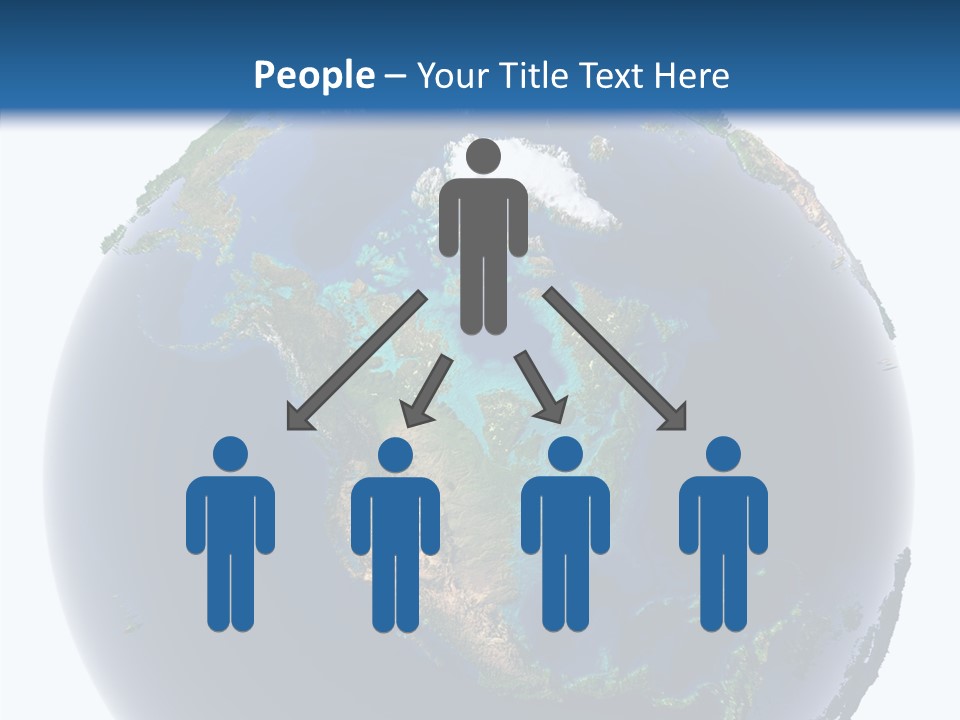 A Picture Of The Earth With A White Background PowerPoint Template