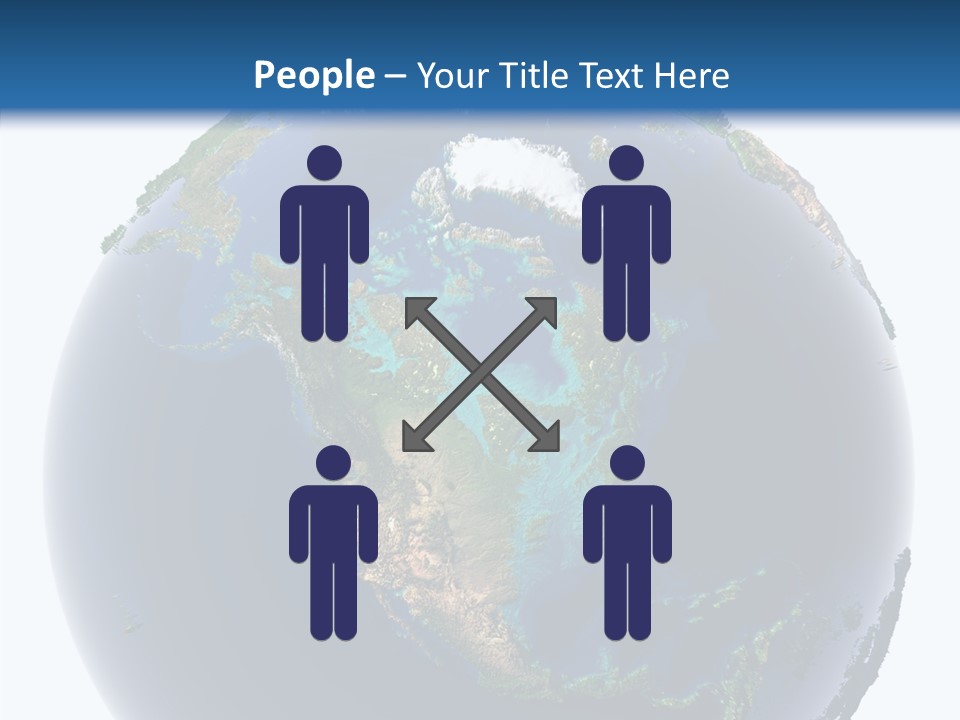 A Picture Of The Earth With A White Background PowerPoint Template