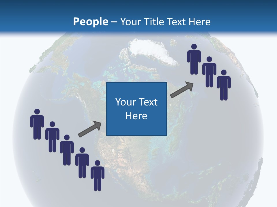 A Picture Of The Earth With A White Background PowerPoint Template