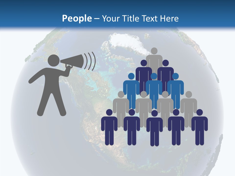 A Picture Of The Earth With A White Background PowerPoint Template