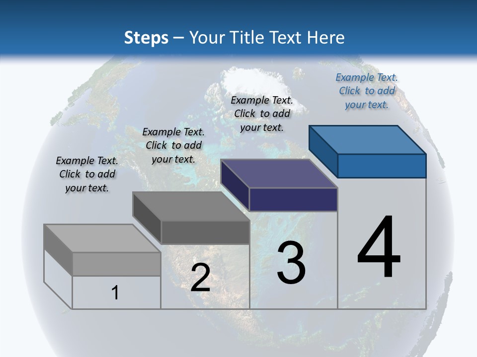 A Picture Of The Earth With A White Background PowerPoint Template