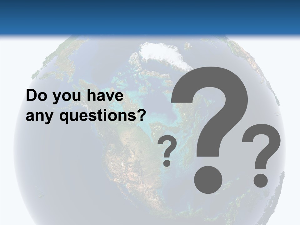 A Picture Of The Earth With A White Background PowerPoint Template