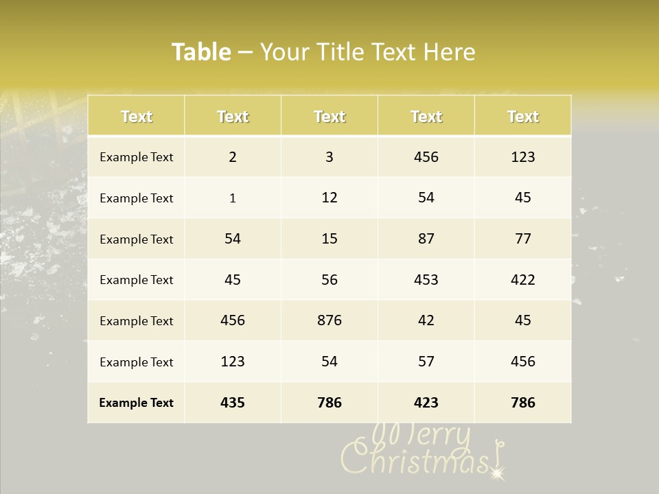 Reflection Ornament Branch PowerPoint Template