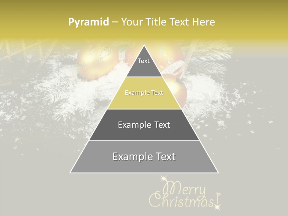 Reflection Ornament Branch PowerPoint Template