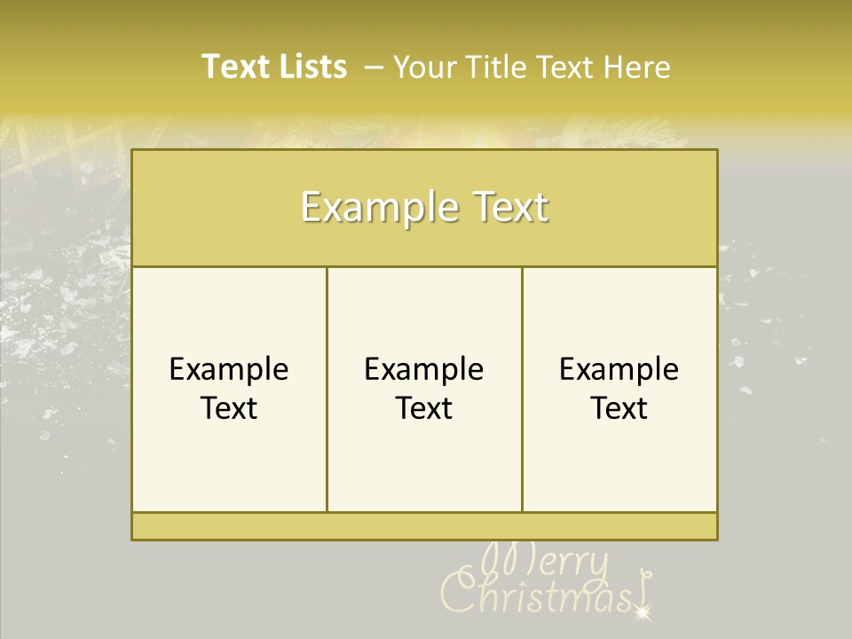 Reflection Ornament Branch PowerPoint Template