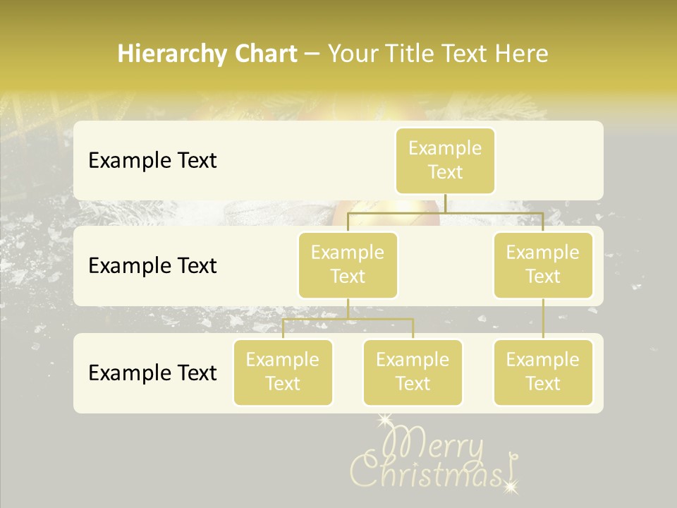 Reflection Ornament Branch PowerPoint Template