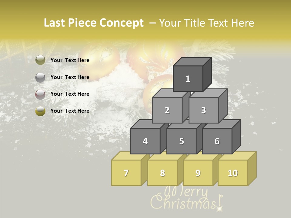 Reflection Ornament Branch PowerPoint Template