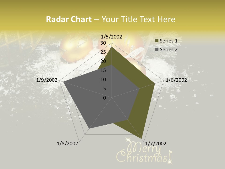 Reflection Ornament Branch PowerPoint Template
