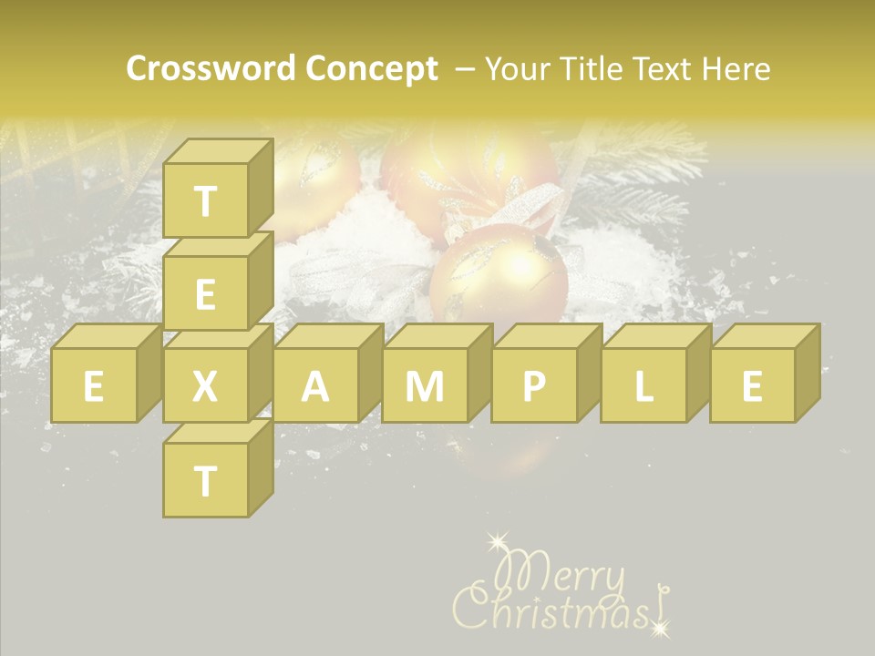 Reflection Ornament Branch PowerPoint Template