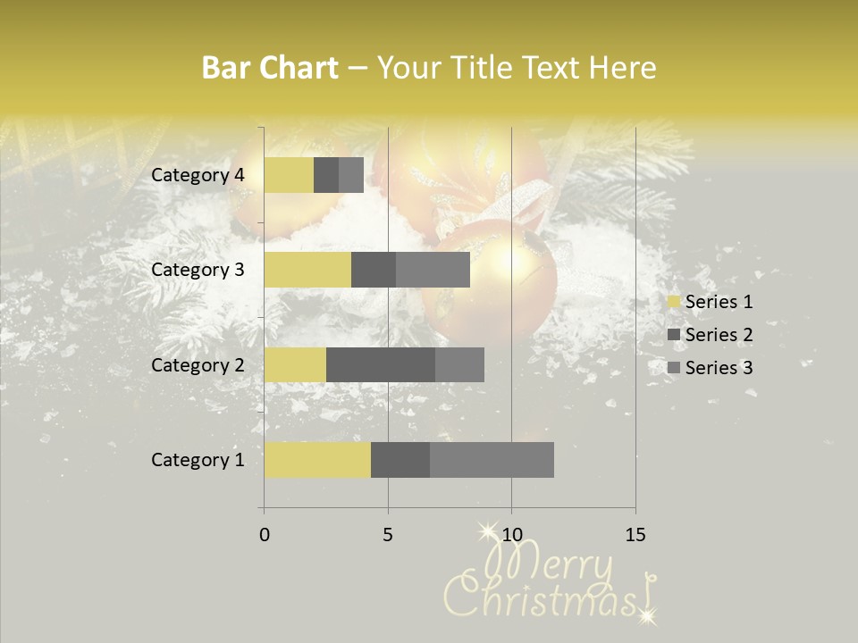 Reflection Ornament Branch PowerPoint Template
