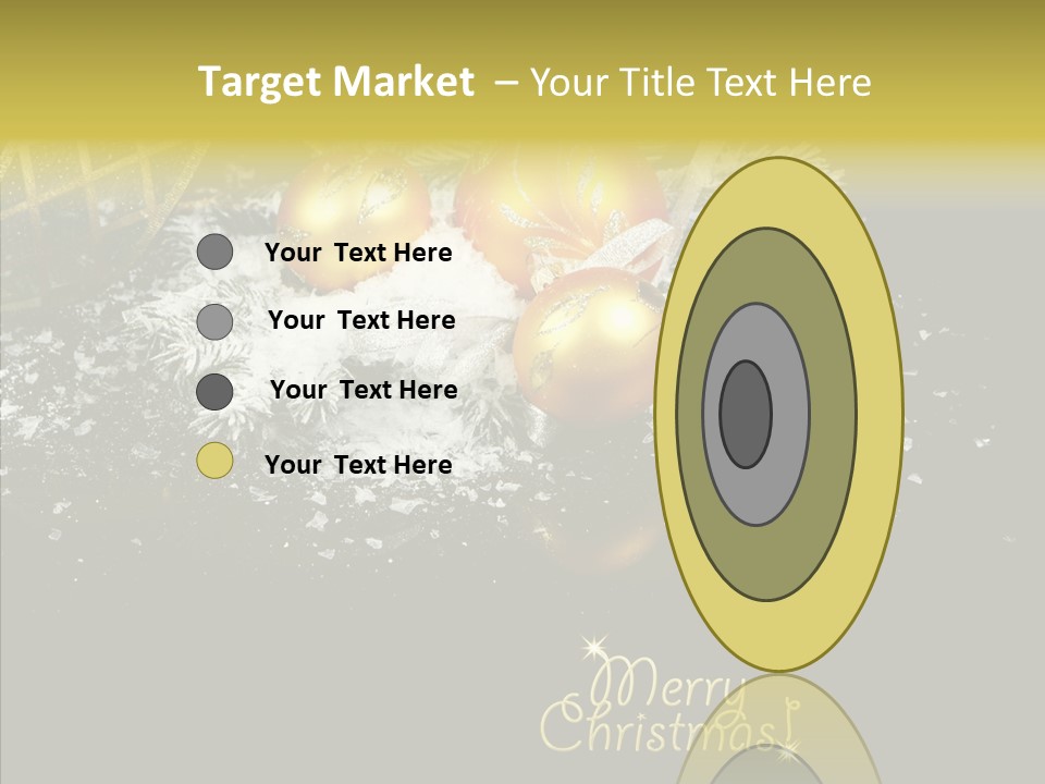 Reflection Ornament Branch PowerPoint Template