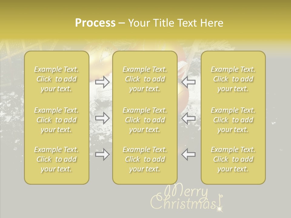 Reflection Ornament Branch PowerPoint Template