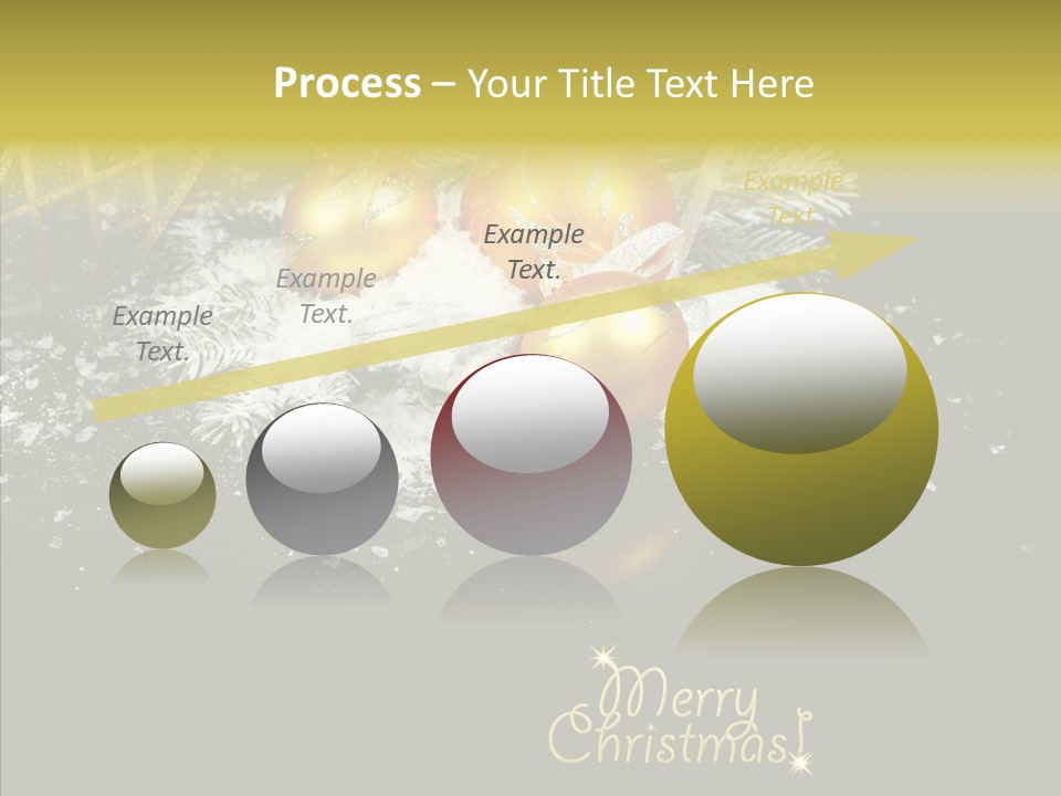 Reflection Ornament Branch PowerPoint Template