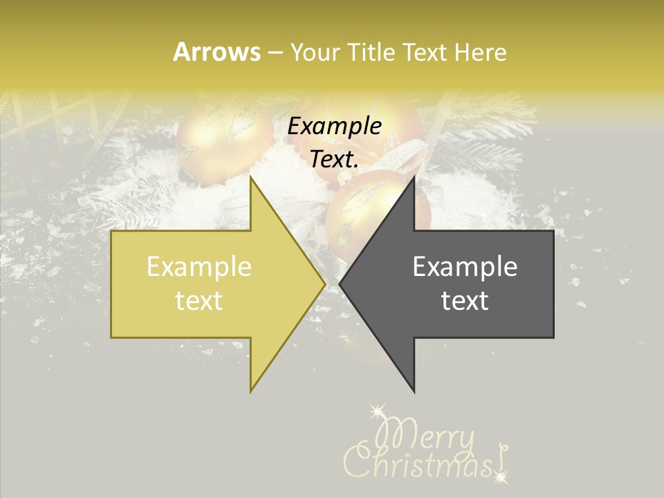 Reflection Ornament Branch PowerPoint Template