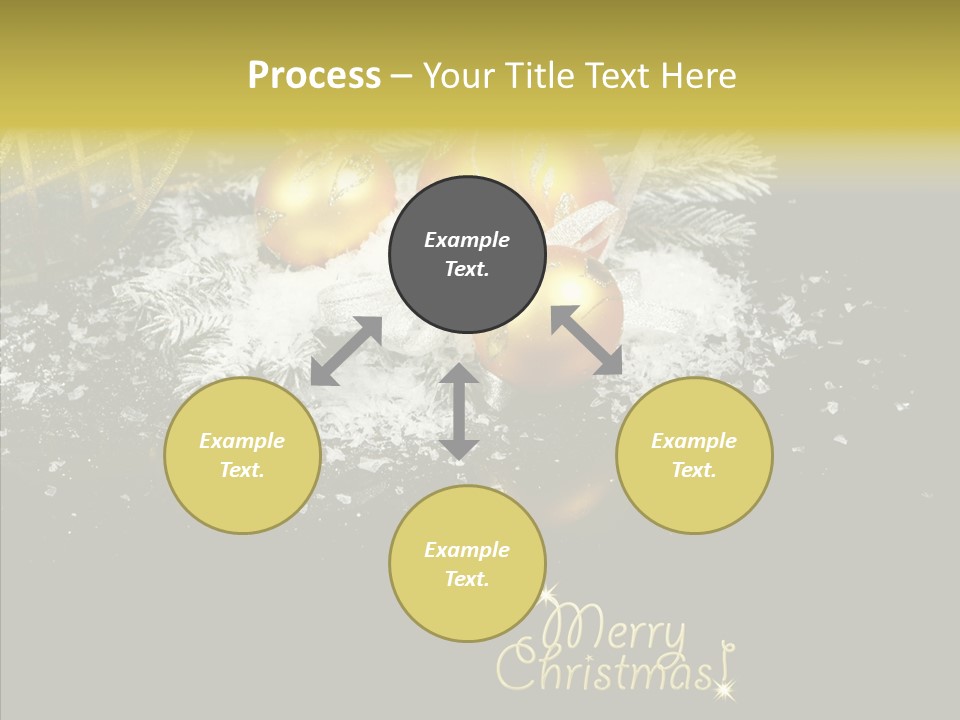 Reflection Ornament Branch PowerPoint Template