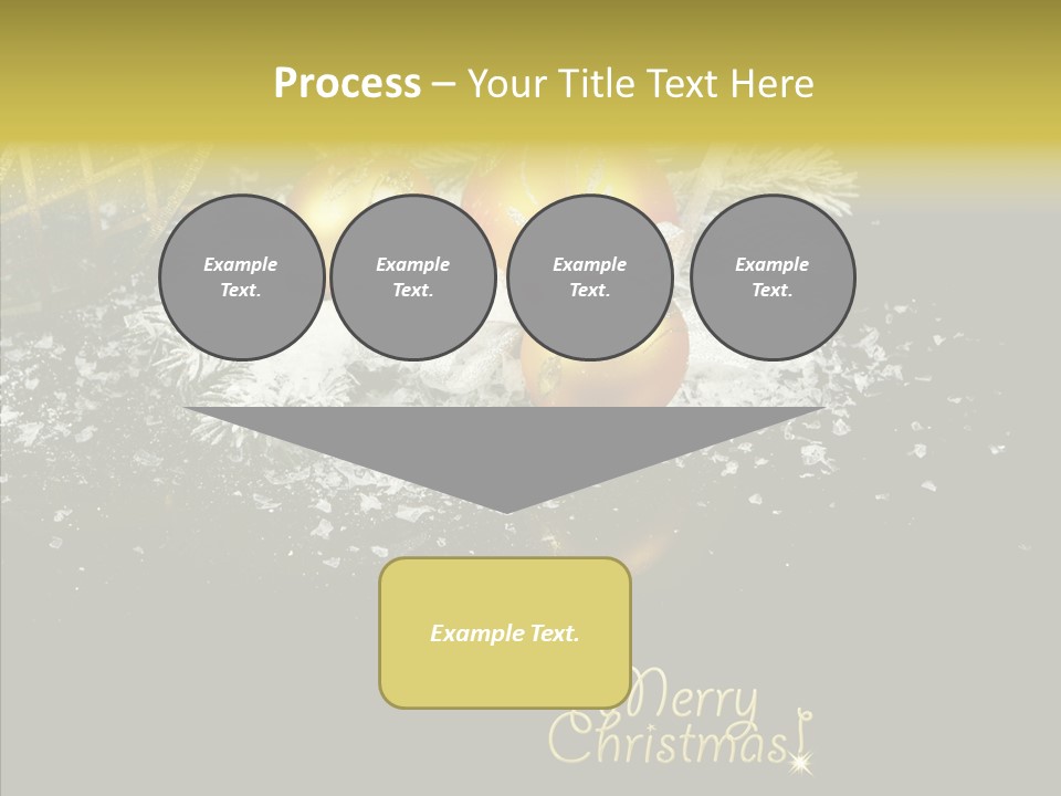 Reflection Ornament Branch PowerPoint Template