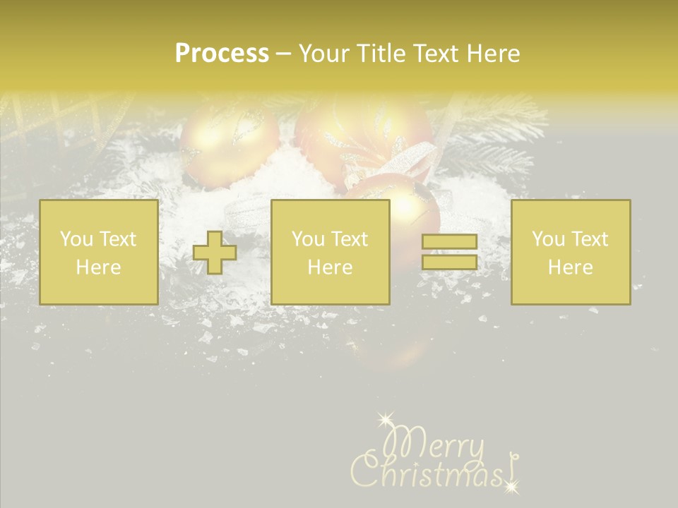 Reflection Ornament Branch PowerPoint Template