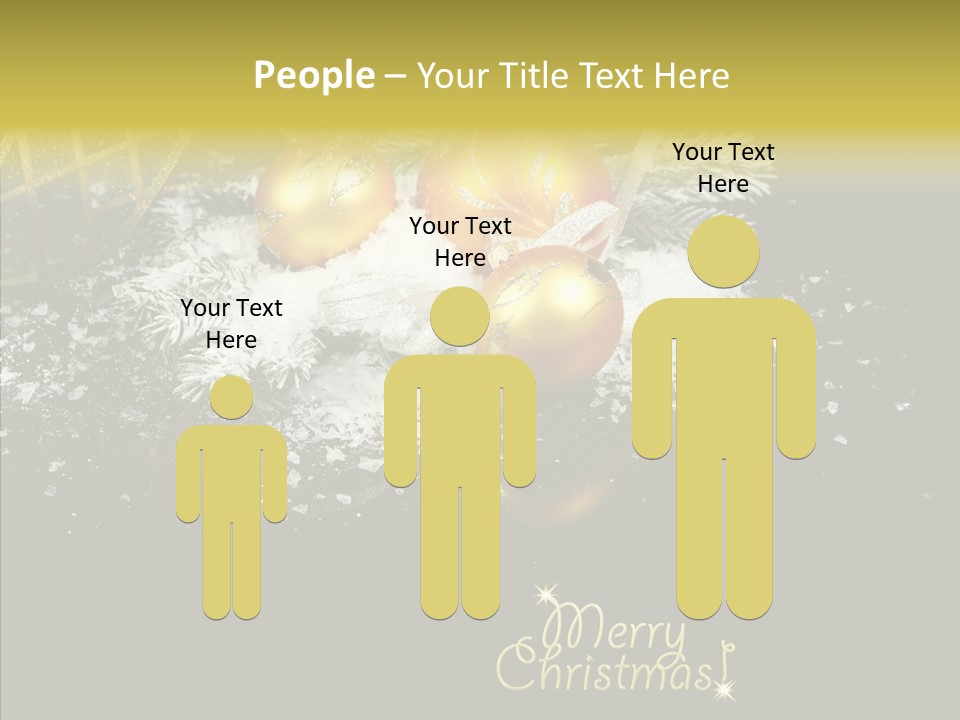 Reflection Ornament Branch PowerPoint Template