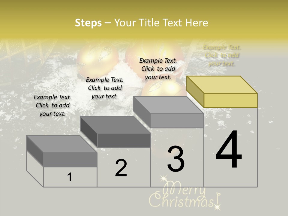 Reflection Ornament Branch PowerPoint Template