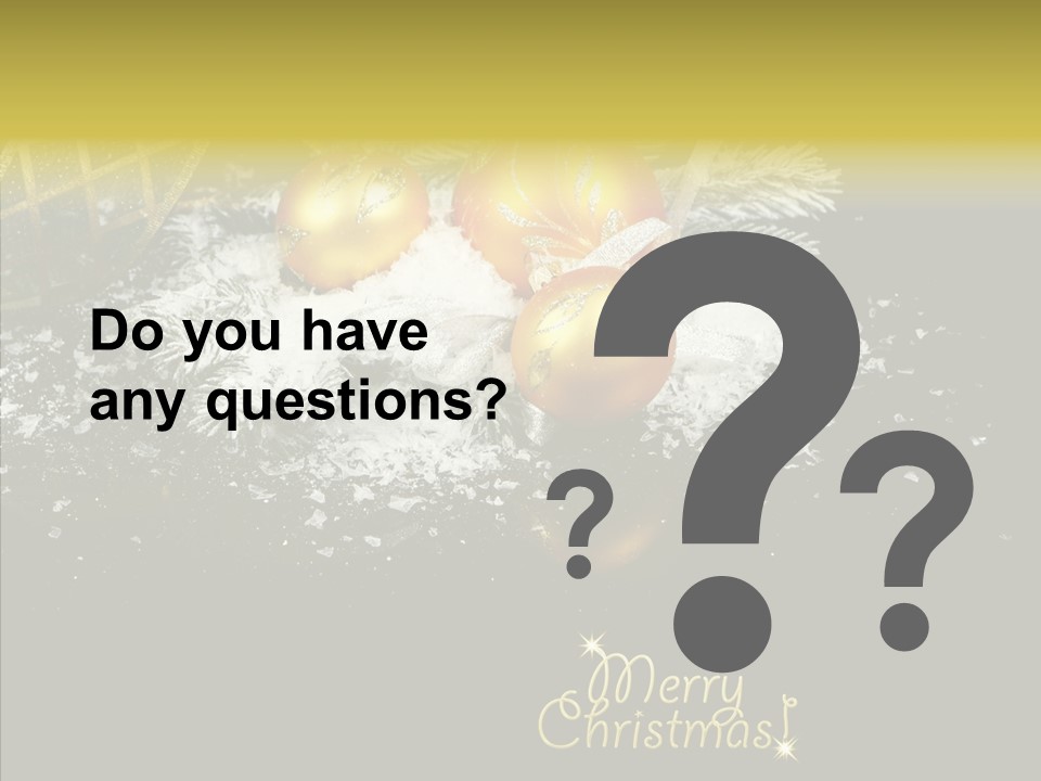 Reflection Ornament Branch PowerPoint Template